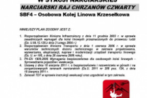 Kolejny Plan Ewakuacyjny tym razem dla stacji Narciarski Raj Chrzanów IV